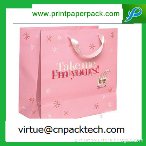 Luxury with Logo Color Printed European Shopping Bags